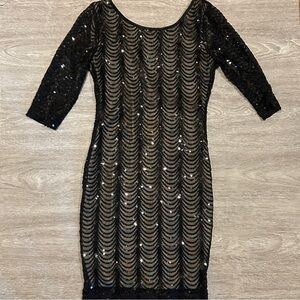 ✨ Gorgeous Black Sequin Dress ✨
Size: Medium (M) | EUC